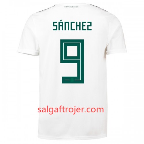 Mexico Fodboldtrøjer Sanchez 9 Udebanesæt VM 2018 Mexico Fodboldtrøjer Sanchez 9 Udebanesæt VM 2018